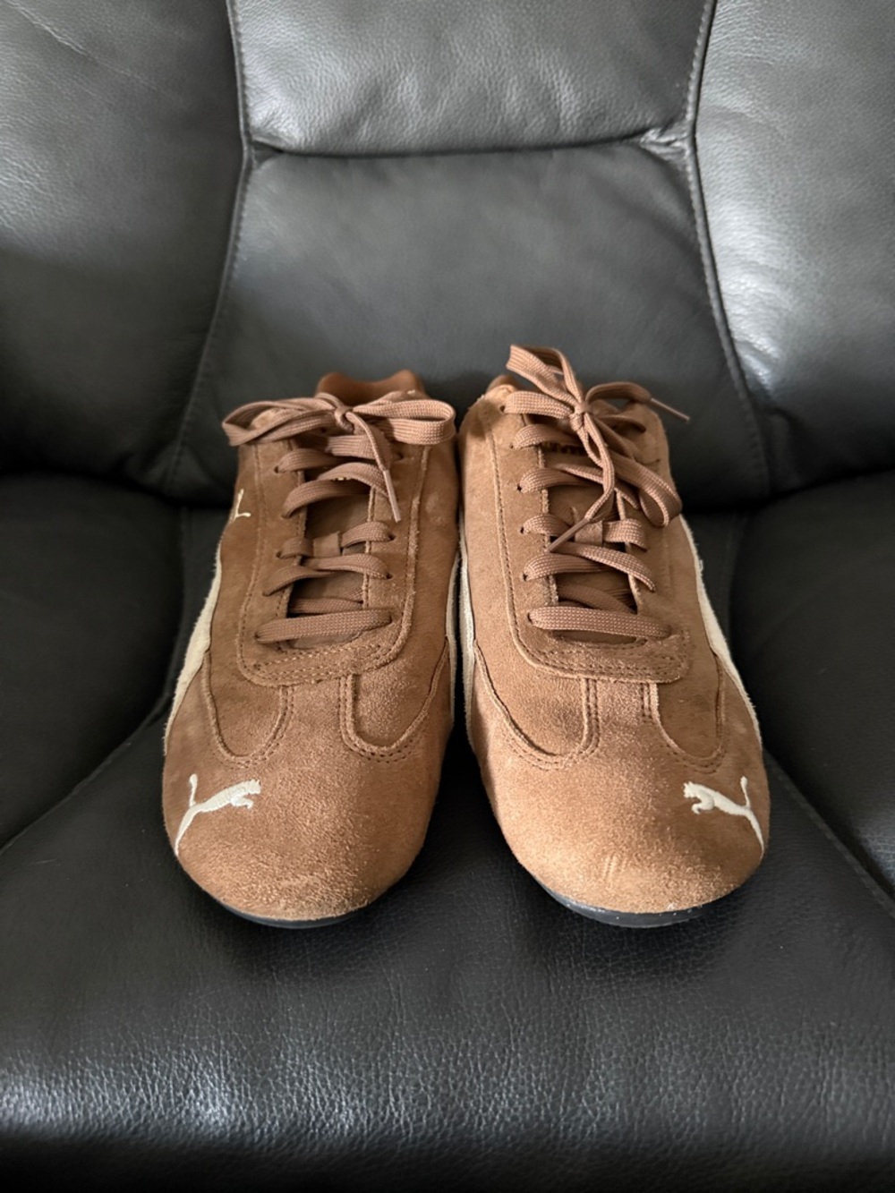 PUMA Speedcat OG - Mocha Brown / Sail - Size 10 (Narrow Fit) - Picture 2 of 5